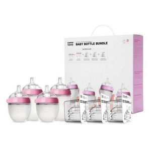 Comotomo Baby Bottle Bundle Set rosa